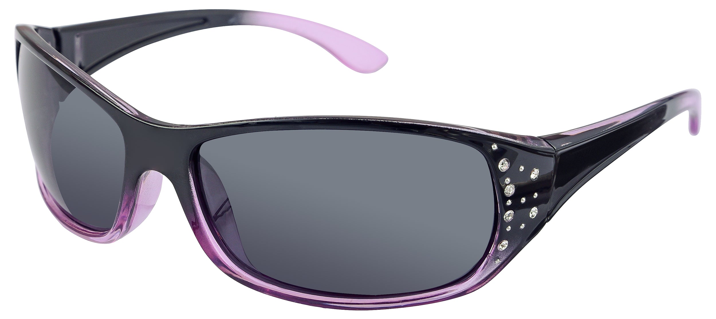 Polarized Sunglasses For Women Midnight Black Frame Dark Smoke Lens Hz Series Elettra 