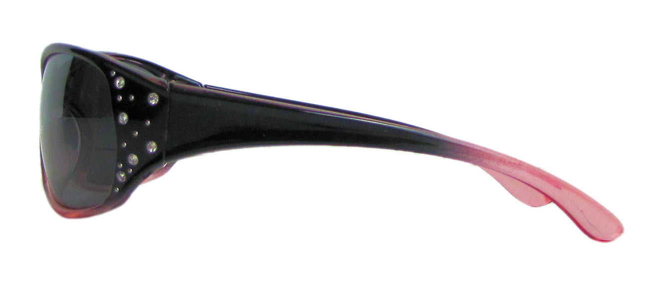Third image: Polarized Sunglasses for Women - Premium Fashion Sunglasses - HZ Series Elettra Womens Designer Sunglasses (Black & Red, Dark Smoke)