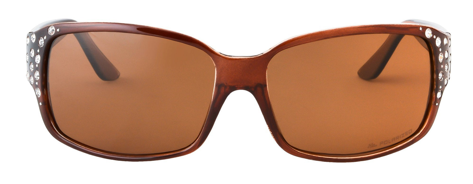 Second image: Polarized Sunglasses for Women - Premium Amber Fashion Sunglasses - HZ Series Diamante Womens Designer Sunglasses