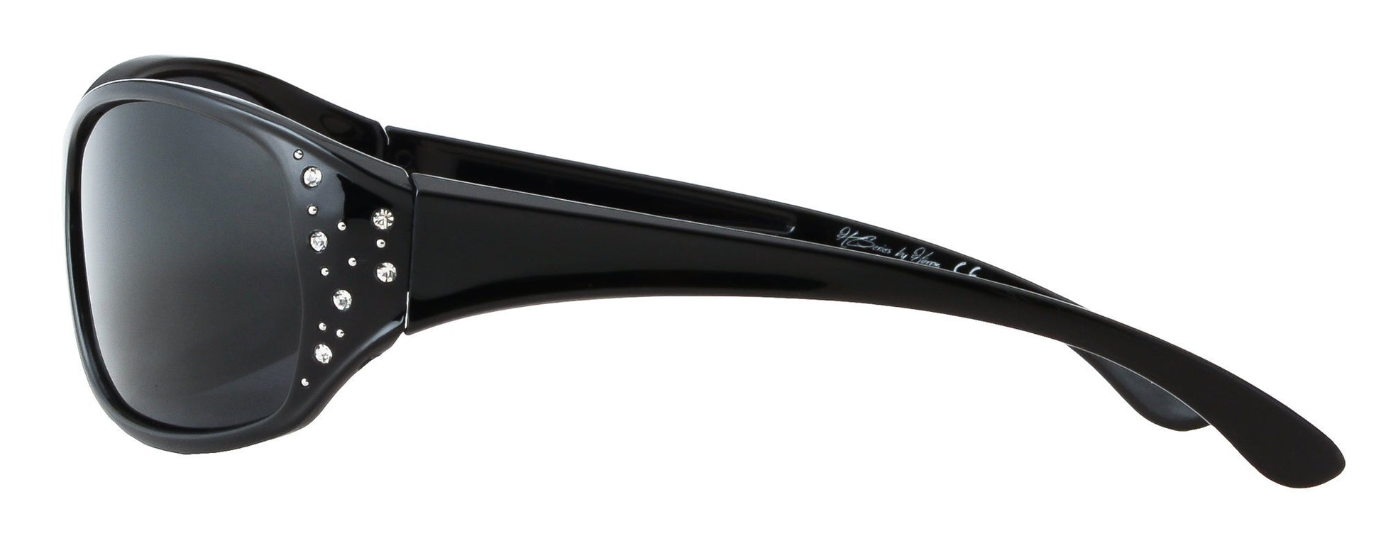 Third image: Polarized Sunglasses for Women – Midnight Black Frame – Dark Smoke Lens – HZ Series Elettra – Women’s Premium Designer Fashion Sunglasses