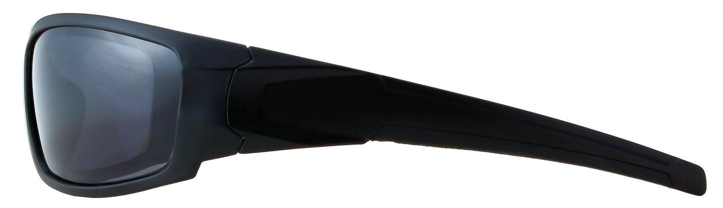 Third image: Polarized Sunglasses for Men - Premium Sport Sunglasses - HZ Series Aquabull - Black Frame - Dark Smoke Lens