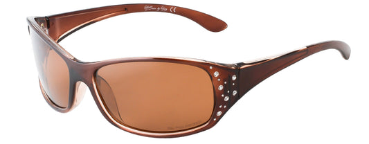 Main image: Polarized Sunglasses for Women – Honey Amber Frame – Amber Lens – HZ Series Elettra – Women’s Premium Designer Fashion Sunglasses