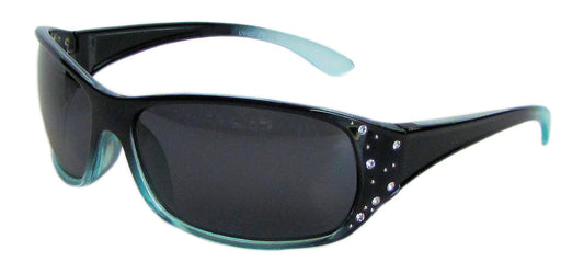 Main image: Polarized Sunglasses for Women - Premium Fashion Sunglasses - HZ Series Elettra Womens Designer Sunglasses (Black & Blue, Dark Smoke)