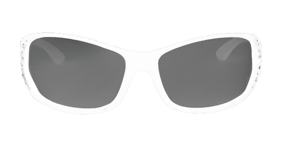 Third image: Polarized Sunglasses for Women - Premium Fashion Sunglasses - HZ Series Elettra Womens Designer Sunglasses (Pure White, Dark Smoke)
