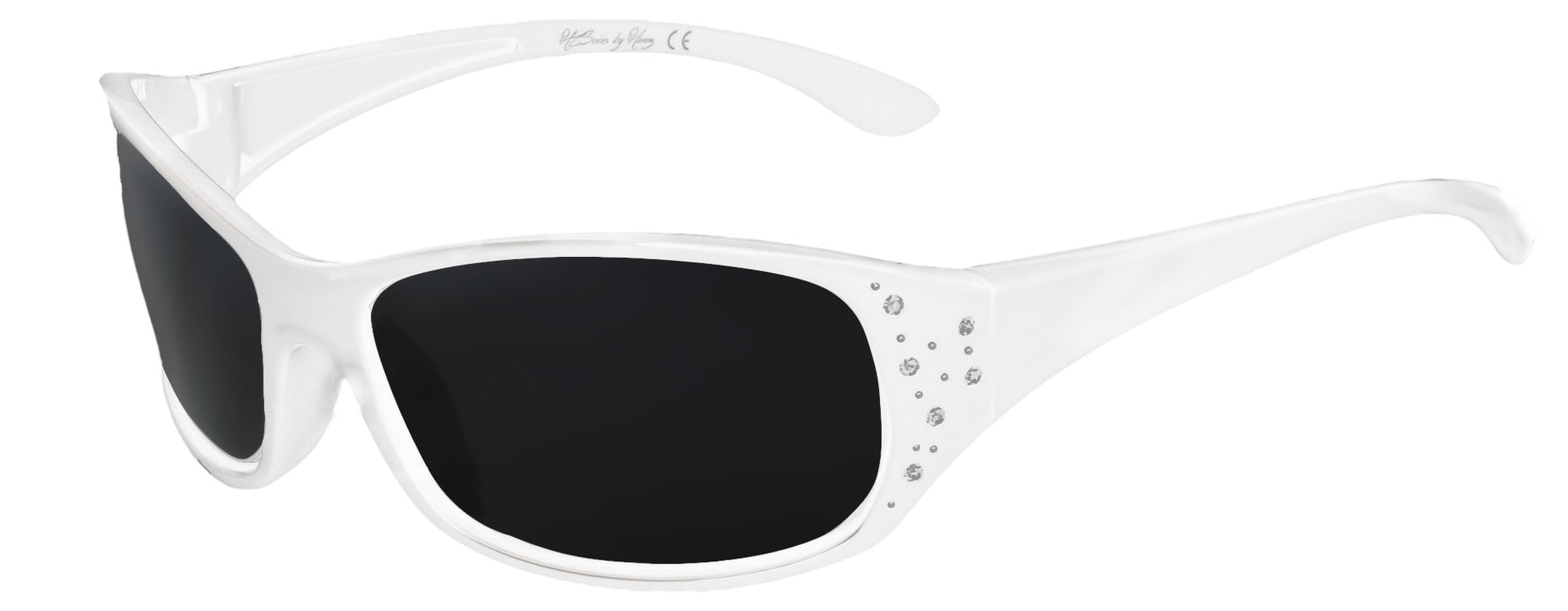 Main image: Polarized Sunglasses for Women - Premium Fashion Sunglasses - HZ Series Elettra Womens Designer Sunglasses (Pure White, Dark Smoke)